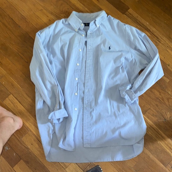 Classic Powder Blue Polo Oxford